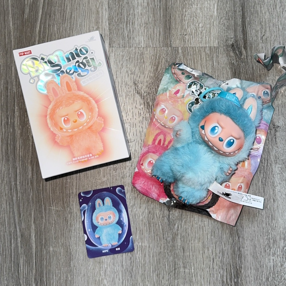 POPMART The Monsters Authentic Big Into Energy Vinyl Plush Pendant keychain HOPE